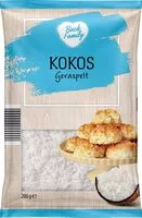 Mängden socker i Kokos geraspelt