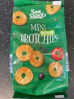 Mängden socker i Mini-Brotchips mediterran