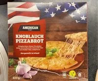 Mängden socker i Knoblauch-Pizzabrot, tiefgefroren