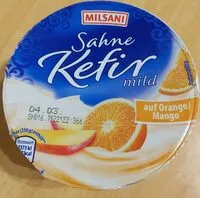 Mängden socker i Sahne-Kefir auf Orange/Mango