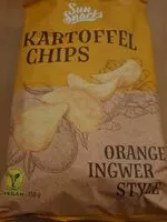 Mängden socker i Kartoffelchips - Orange Ingwer Style
