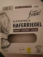 Mängden socker i Glutenfreie Haferriegel Peanut Coconut Cocoa
