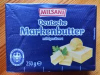 Mängden socker i Deutsche Markenbutter mildgesäuert