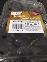Mängden socker i Trauben dunkel kernlose