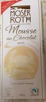 Mängden socker i Mousse au Chocolat Weiss