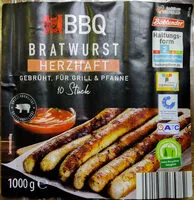 Mängden socker i Bratwurst Herzhaft