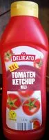 Mängden socker i Tomatenketchup mild XXL