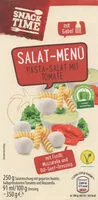 Mängden socker i Salat-Menü: Pasta-Salat mit Tomate