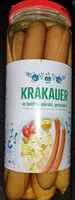Mängden socker i Krakauer im Saitling, gebrüht, geräuchert