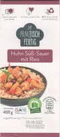 Mängden socker i Huhn Süß-Sauer mit Reis