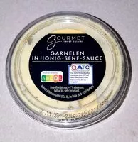 Mängden socker i Garnelen in Honig-Senf-Sauce