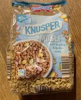 Mängden socker i Knusper Müsli mit bunten Schokoeiern