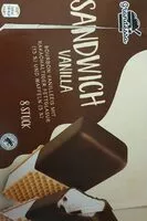 Mängden socker i Glace sandwich vanille