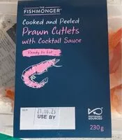 Mängden socker i Prawn cutlets