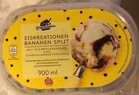 Mängden socker i glace bananana split