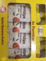 Mängden socker i 4x Porridge