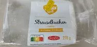 Mängden socker i Streuselkuchen Pudding
