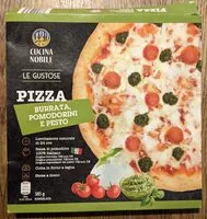 Mängden socker i Pizza burrata, pomodorini e pesto