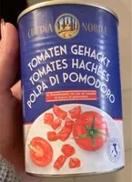 Mängden socker i gehackte tomaten