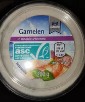 Mängden socker i Garnelen in Knoblauchcreme