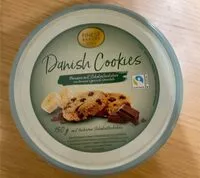 Mängden socker i Danish Cookies banane avec morceaux de chocolat