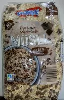 Mängden socker i Müsli - Zartbitterschokolade