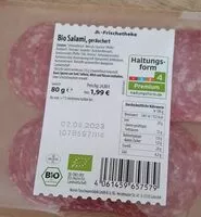 Mängden socker i Bio Salami, geräuchert