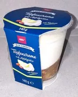 Mängden socker i Topfencreme auf Apfelgrütze