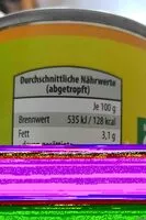 Mängden socker i Kichererbsen