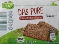 Mängden socker i Das Pure Haferbrot mit 29% Ölsaaten