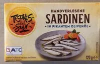 Mängden socker i Sardinen in pikantem Olivenöl, handverlesen