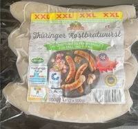 Mängden socker i Thüringer Rostbratwurst