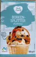 Mängden socker i Borkensplitter Zartbitter