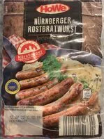 Mängden socker i Nürnberger Rostbratwürste