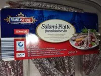 Mängden socker i Salami-Platte französischer Art