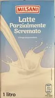 Mängden socker i Latte parzialmente scremato UHT