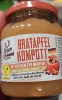 Mängden socker i Bratapfel-Kompott mit Rosinen und Mandeln