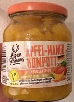 Mängden socker i Apfel-Mango-Kompott mit Kokosraspeln