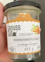 Mängden socker i Mais Hähnchenbrustfilet gewürfelt Curry