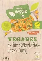 Mängden socker i Veganes Fix für Süßkartoffel-Linsen-Curry