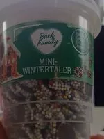 Mängden socker i Mini Wintertaler