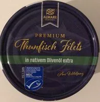 Mängden socker i Thunfisch Filets in nativen Olivenöl extra