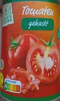Mängden socker i Tomaten gehackt