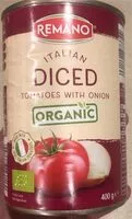 Mängden socker i Diced tomatoes with onion