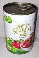 Mängden socker i Bio-Tomaten, gehackt - Kräuter