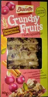 Mängden socker i Crunchy Fruits - Cranberries & Haferflocken