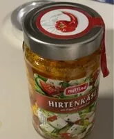 Mängden socker i Hirtenkäse mit Paprika und Chili
