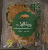 Mängden socker i Soft Sandwich Leinsamen