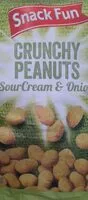 Mängden socker i Crunchy Peanuts - Cream and Onion