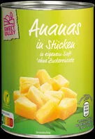 Ananas in Stücken, in eigenem Saft